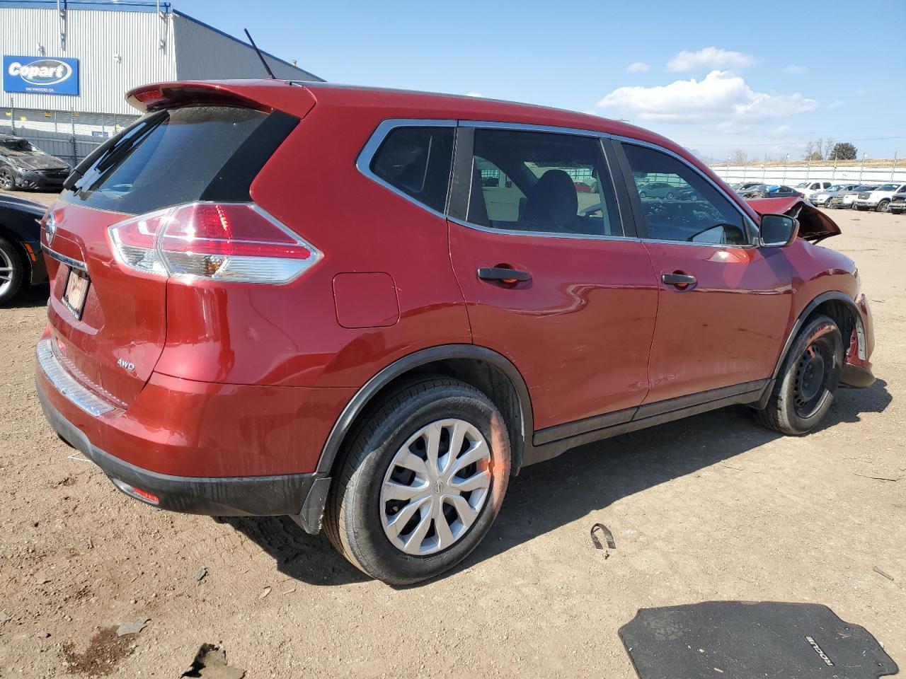 2016 Nissan Rogue VIN 5N1AT2MV5GC834993 Copart auction photo, front end damage thumbnail 3