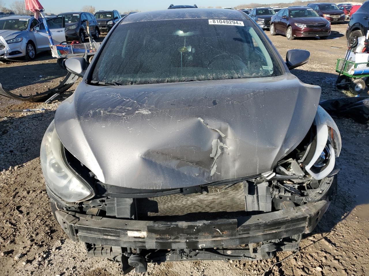 2014 Hyundai Elantra VIN 5NPDH4AE9EH473224 Copart auction photo, front end / undercarriage damage thumbnail 5