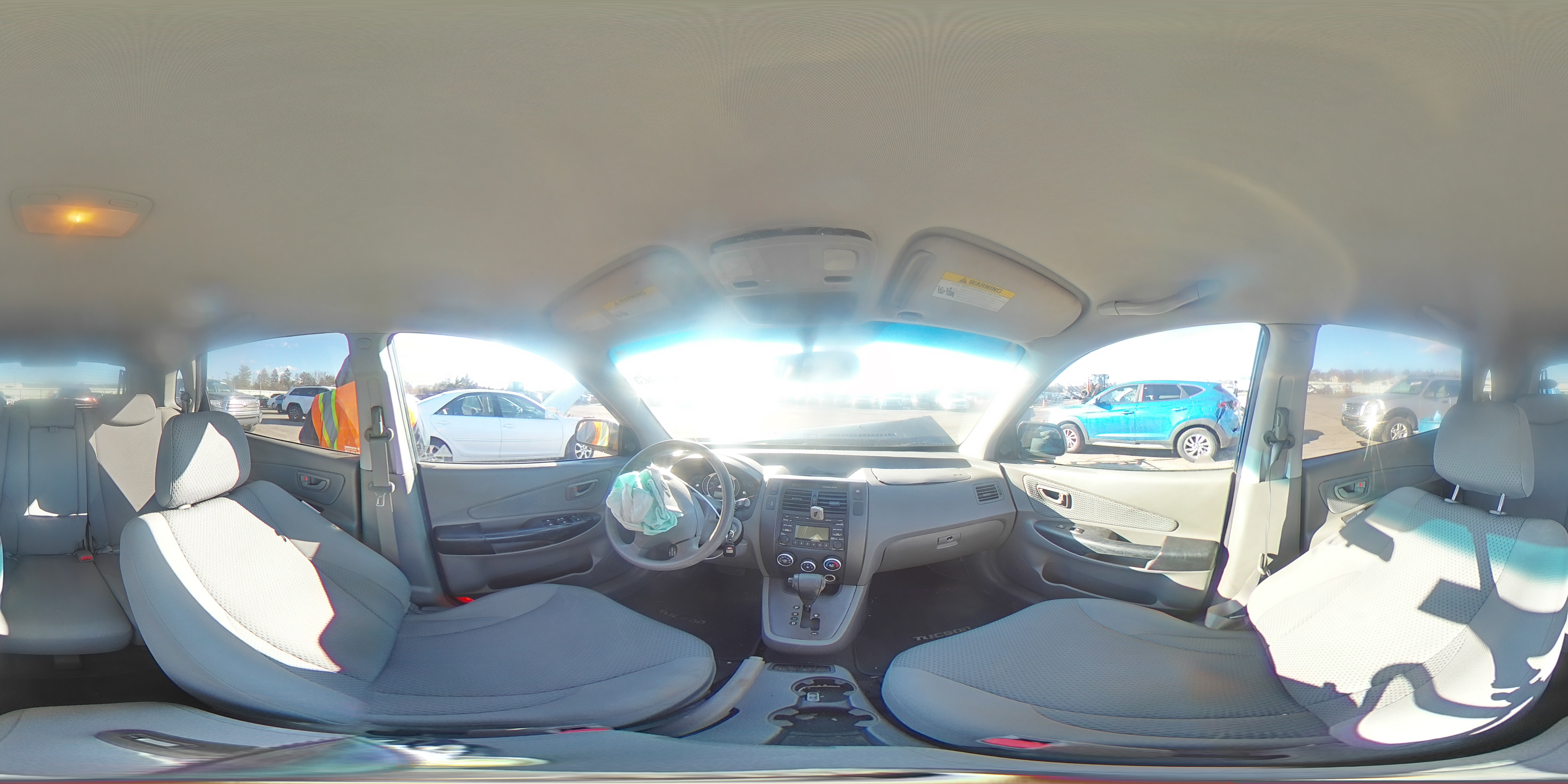2009 Hyundai Tucson VIN KM8JM12B79U991065 Copart auction photo, front end / side damage thumbnail 13