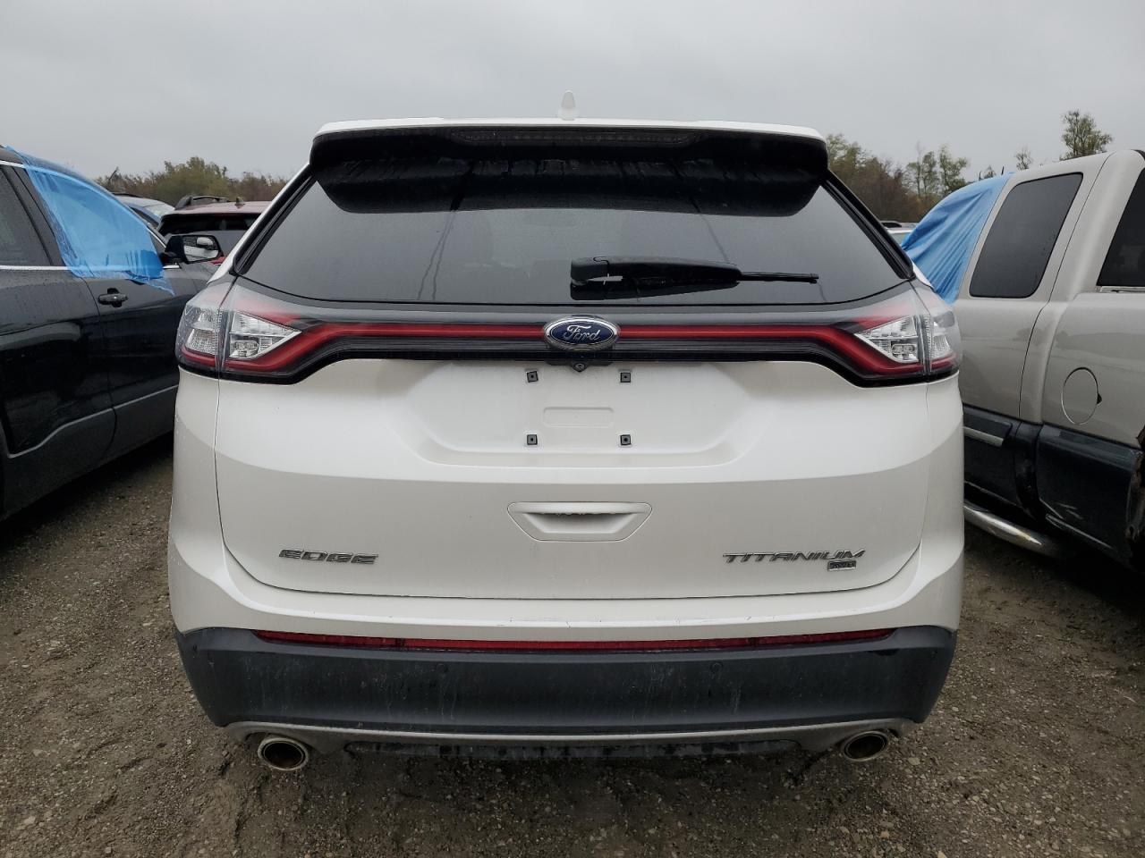 2018 Ford Edge VIN 2FMPK4K89JBC21868 Copart auction photo, front end / side damage thumbnail 6