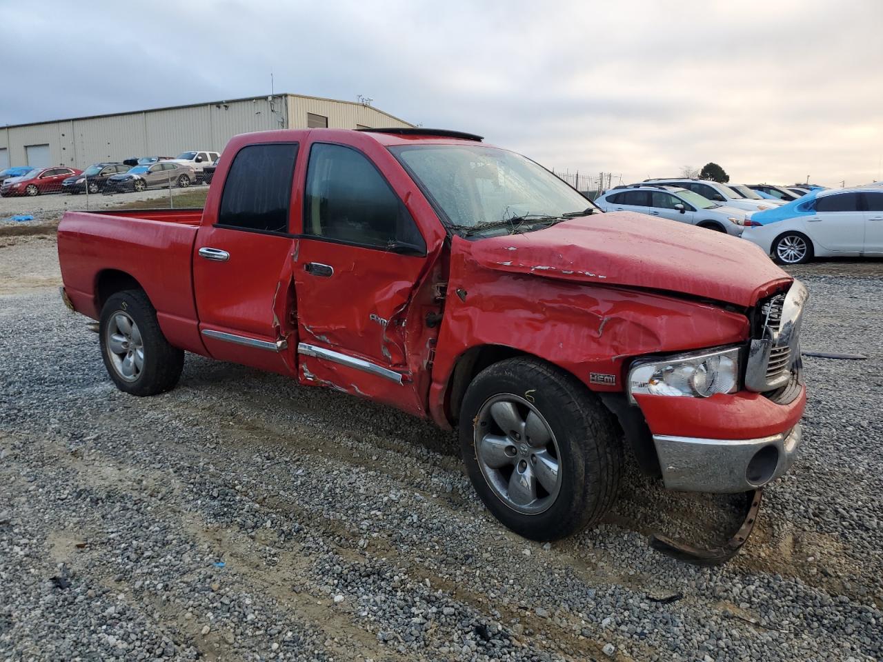 2005 Dodge RAM VIN 1D7HA18D05S102963 Copart auction photo, front end / side damage thumbnail 4