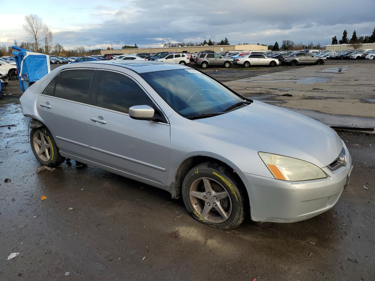 2004 Honda Accord VIN 1HGCM56894A142859 Copart auction photo, rear end damage thumbnail 4