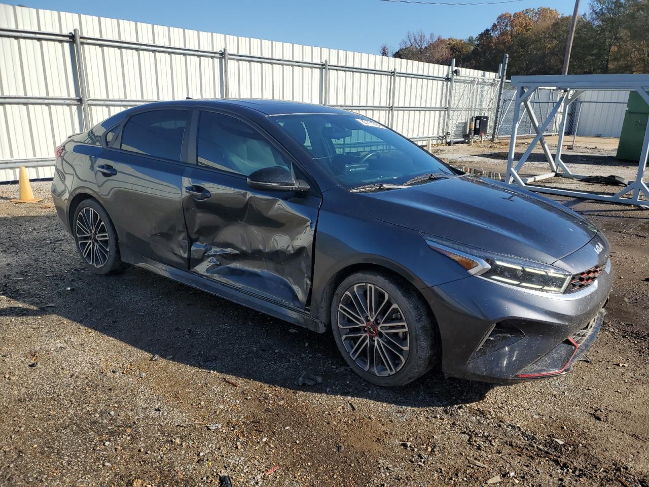 2022 KIA Forte VIN 3KPF44AC4NE460887 Copart auction photo, side damage thumbnail 4