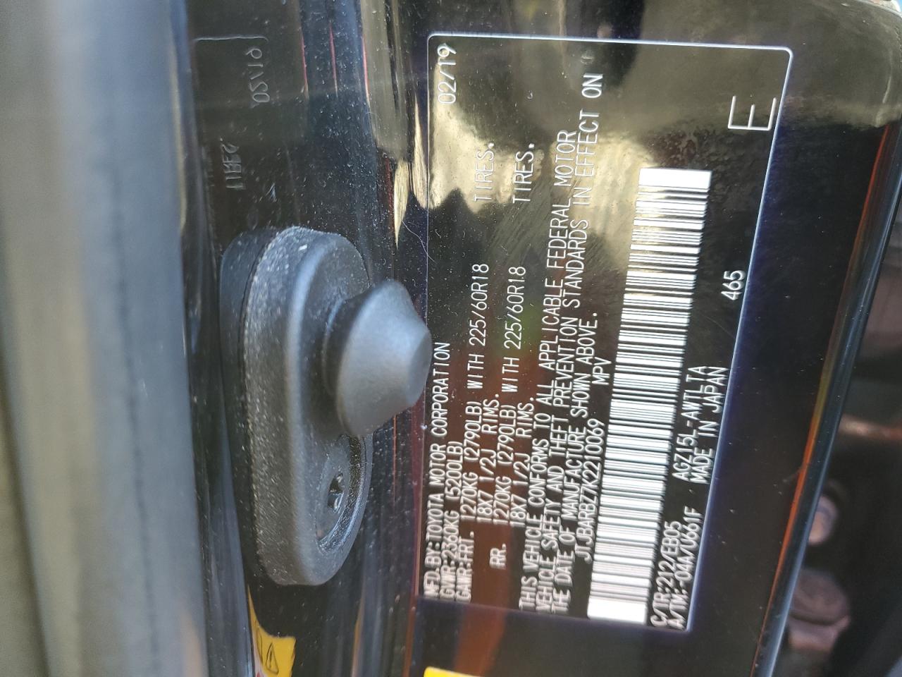 2019 Lexus NX VIN JTJBARBZ7K2210069 Copart auction photo, front end damage thumbnail 14