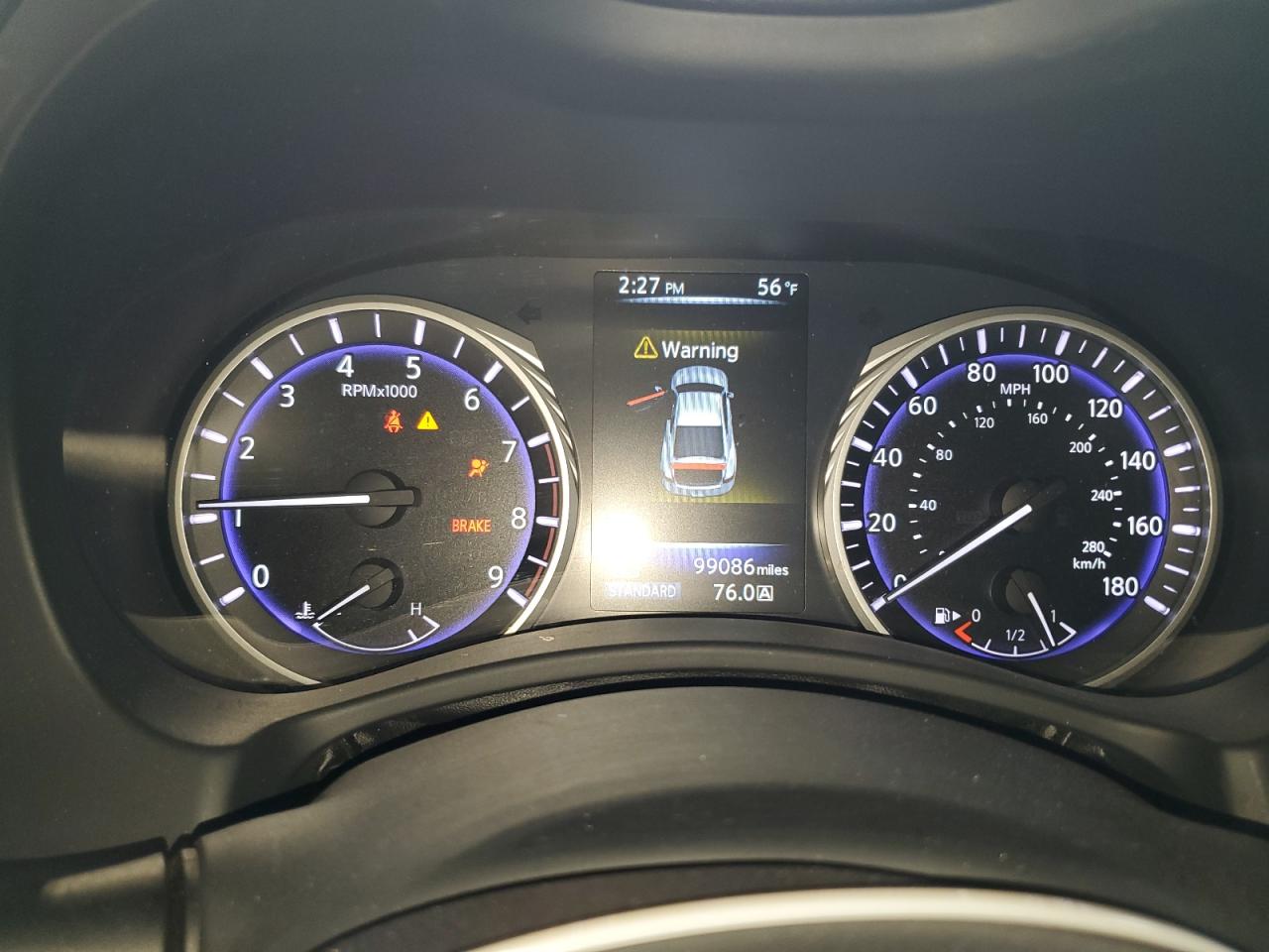 2017 Infiniti Q60 VIN JN1EV7EK2HM361375 Copart auction photo, front end / minor dent/scratches damage thumbnail 9
