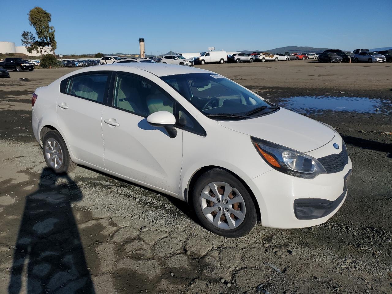 2013 KIA Rio VIN KNADM4A30D6283926 Copart auction photo, front end damage thumbnail 4