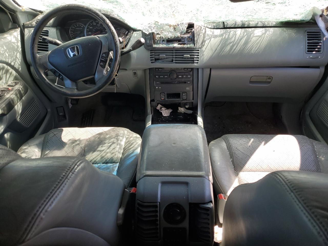 2004 Honda Pilot VIN 2HKYF18674H603732 Copart auction photo, top/roof damage thumbnail 8