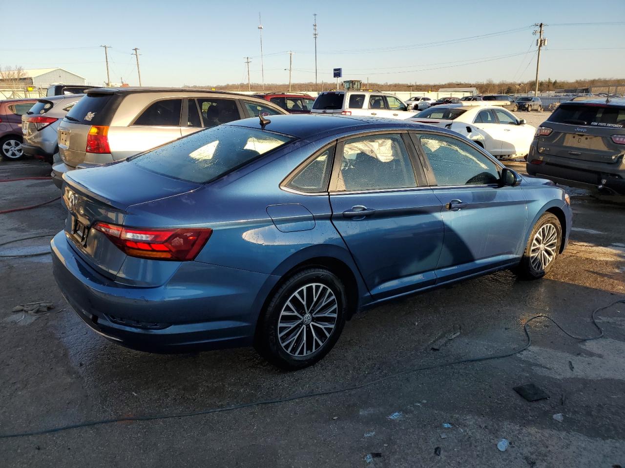 2019 Volkswagen Jetta VIN 3VWC57BU7KM104215 Copart auction photo, rear end damage thumbnail 3