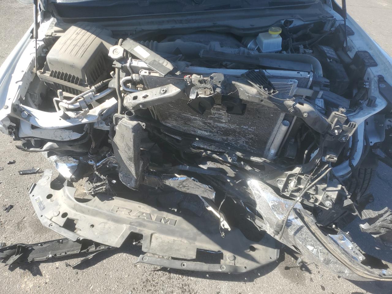 2019 RAM 1500 VIN 1C6RREJT7KN894854 Copart auction photo, front end / side damage thumbnail 12