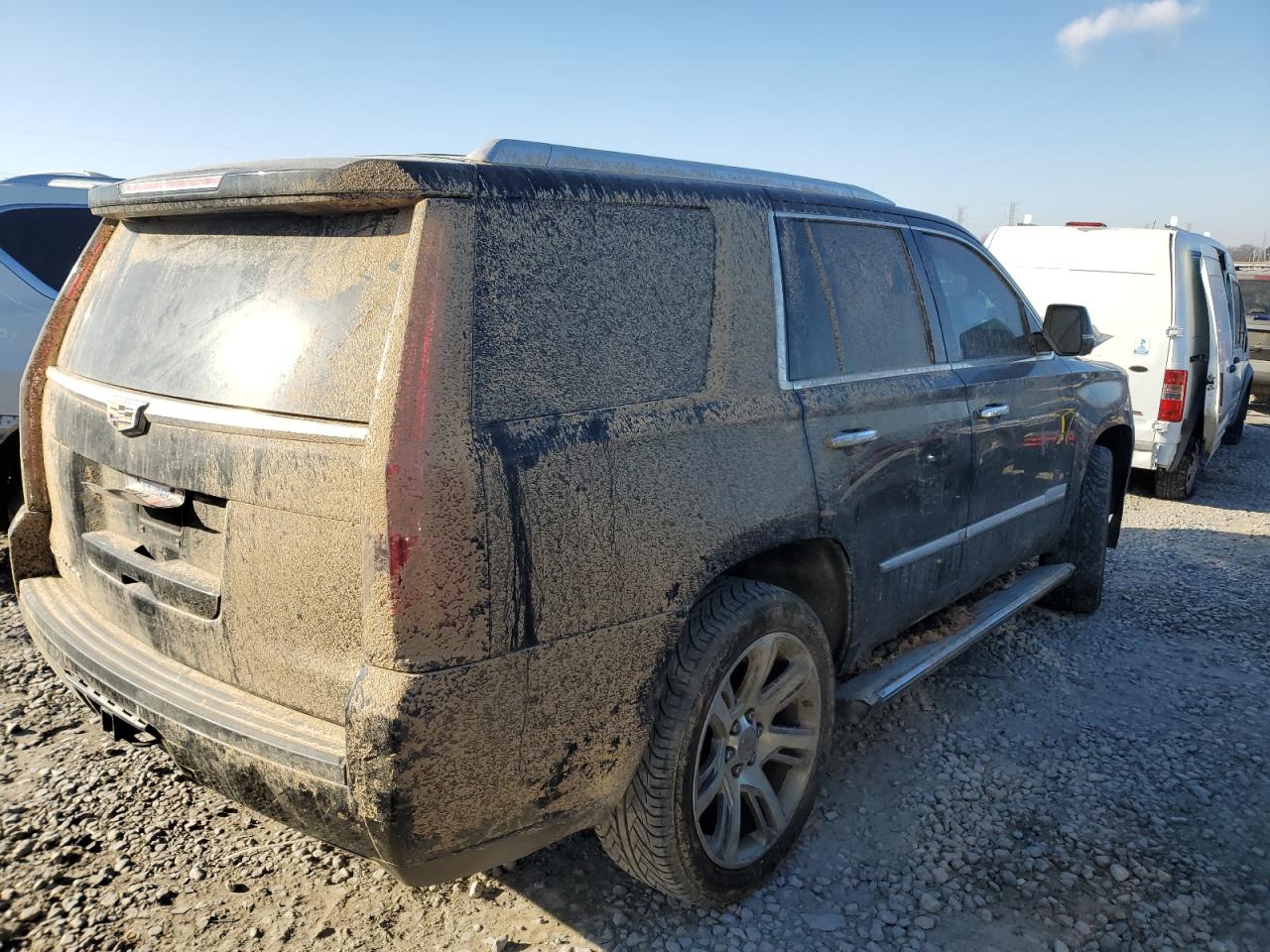 2016 Cadillac Escalade VIN 1GYS4CKJ6GR103802 Copart auction photo, side / front end damage thumbnail 3