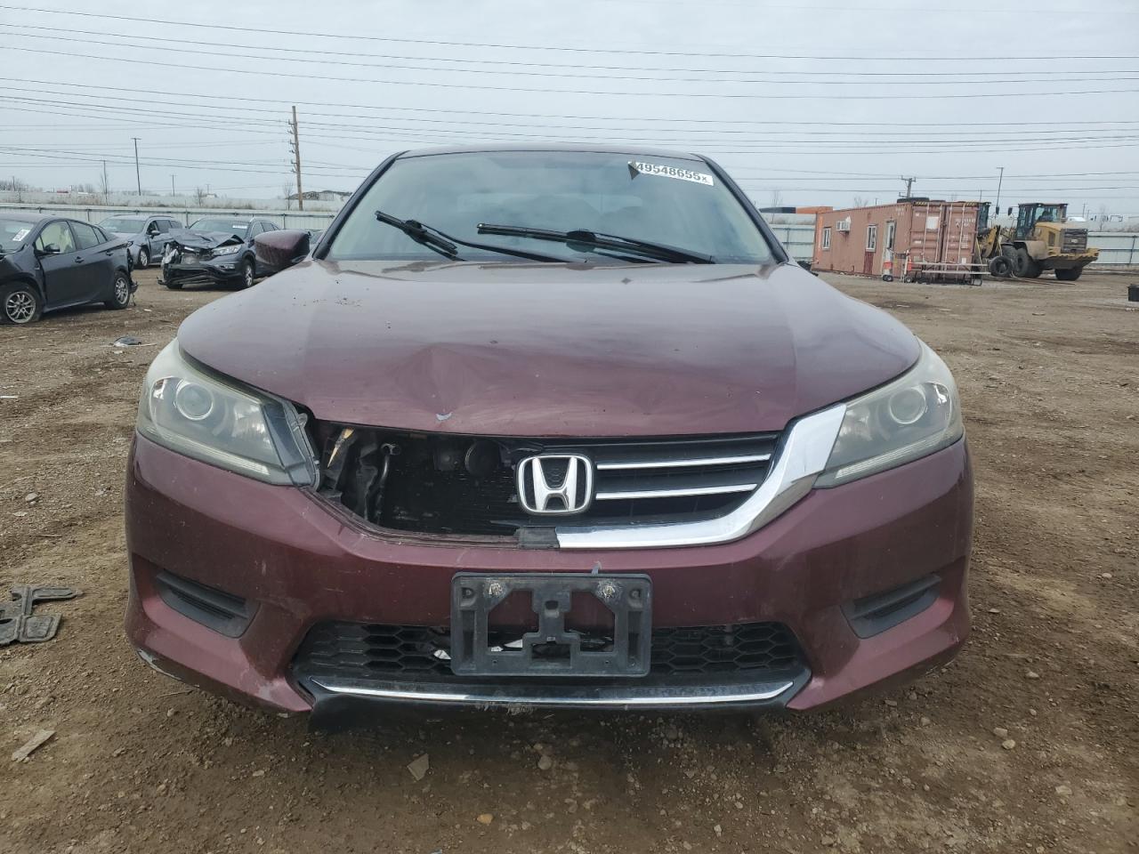 2013 Honda Accord VIN 1HGCR2F39DA122566 Copart auction photo, front end / rear end damage thumbnail 5