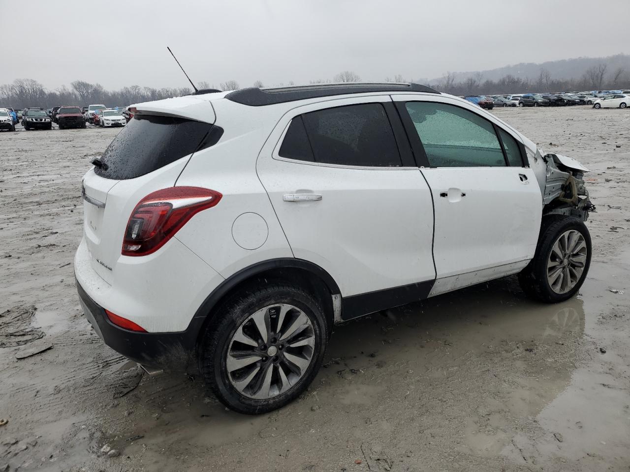 2017 Buick Encore VIN KL4CJCSB0HB186790 Copart auction photo, front end / side damage thumbnail 3