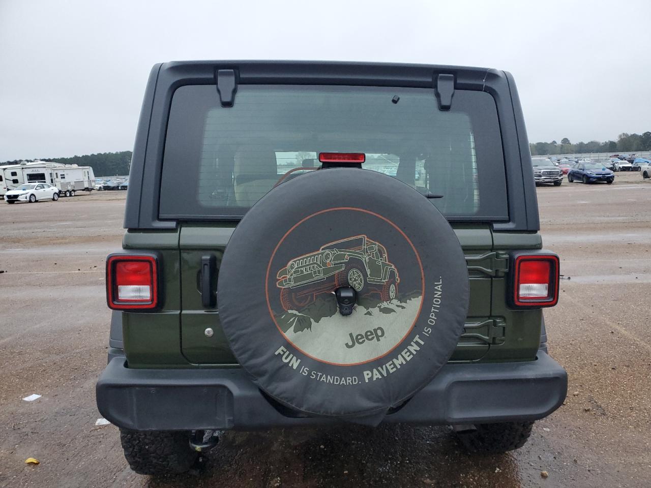 2021 Jeep Wrangler VIN 1C4GJXAGXMW701082 Copart auction photo, front end / all over damage thumbnail 6