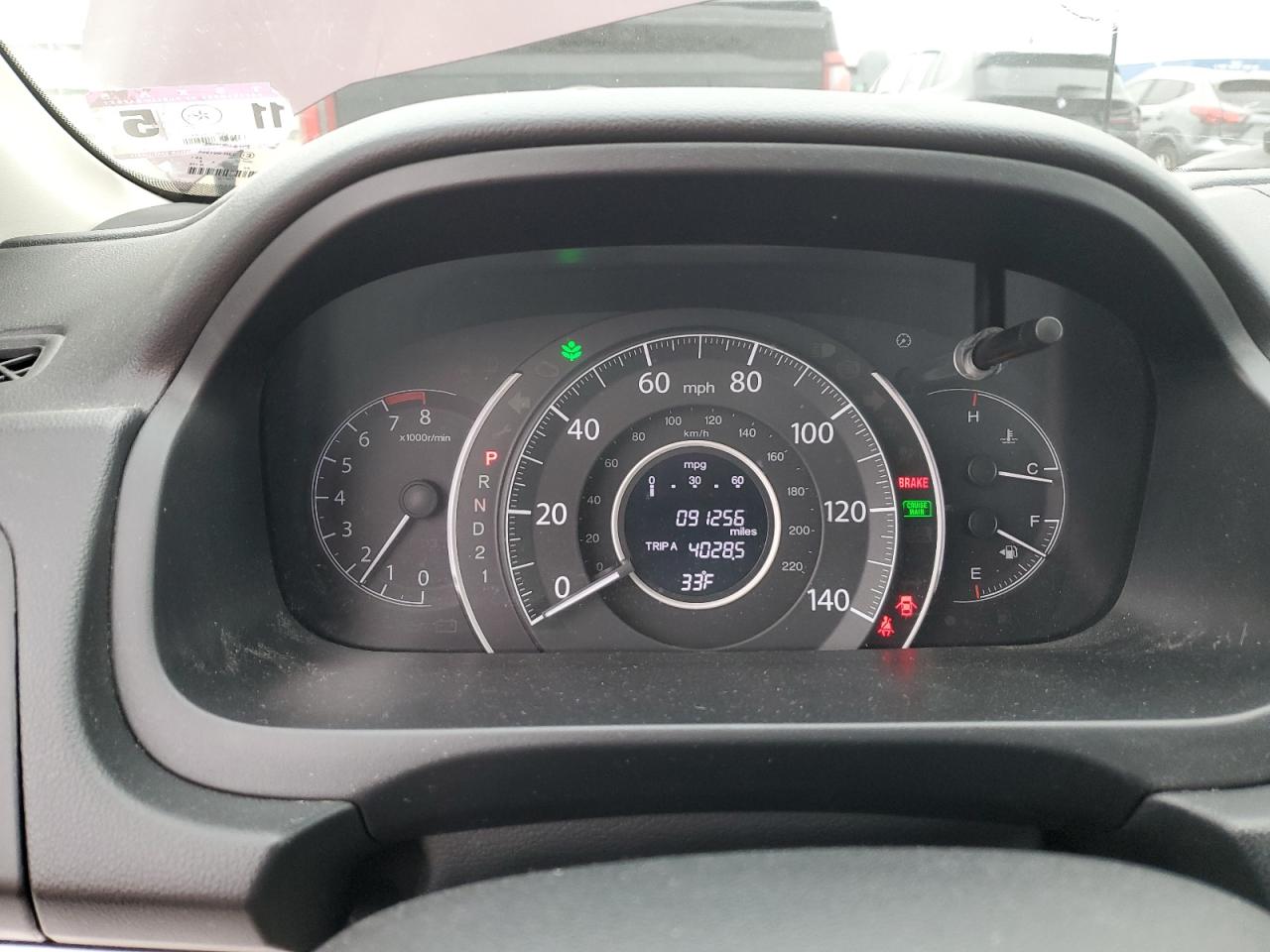 2014 Honda CR-V VIN 5J6RM3H36EL015615 Copart auction photo, side / front end damage thumbnail 9