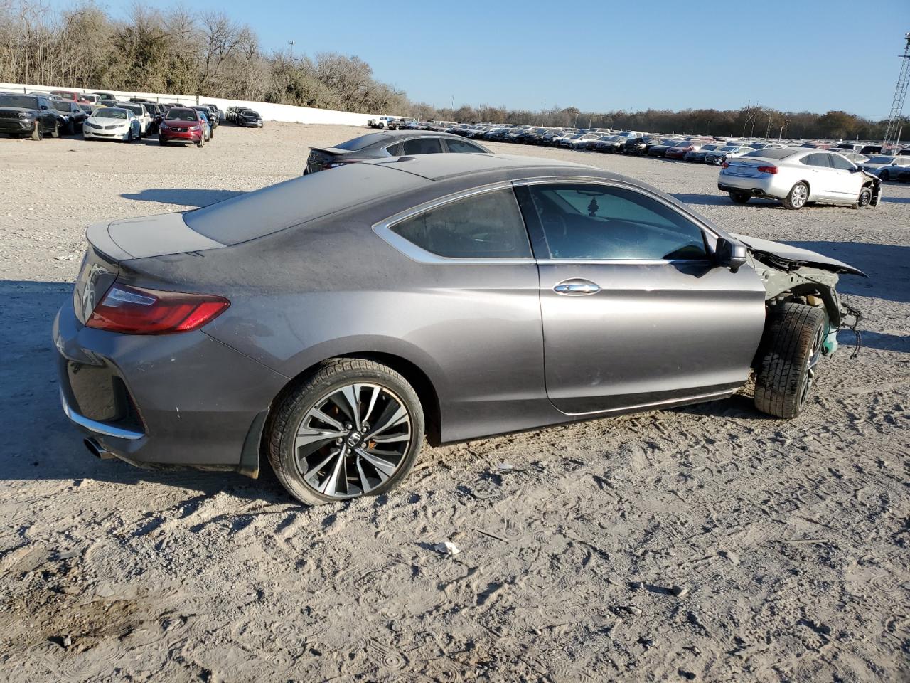 2017 Honda Accord VIN 1HGCT1B85HA010348 Copart auction photo, front end / side damage thumbnail 3