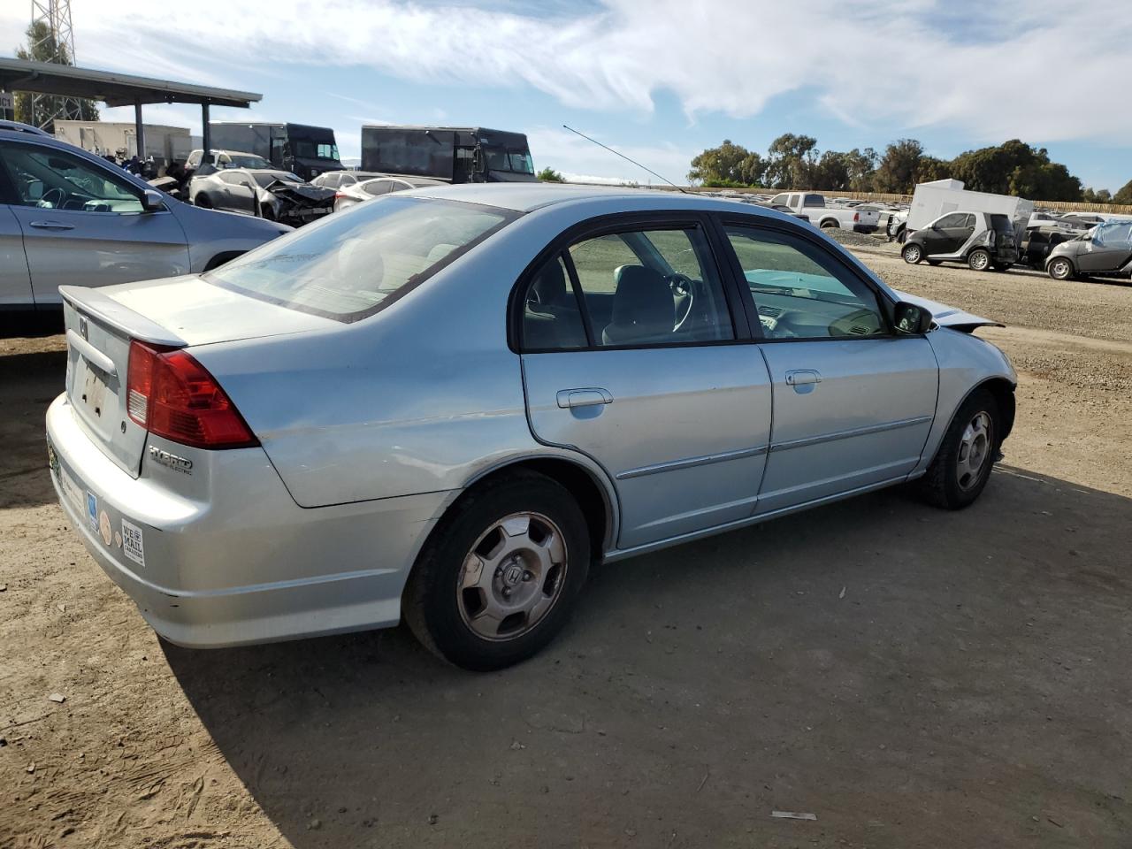 2005 Honda Civic VIN JHMES95665S002329 Copart auction photo, front end damage thumbnail 3
