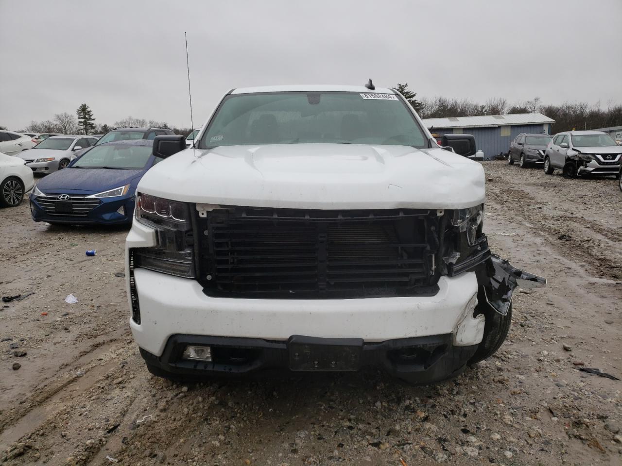 2019 Chevrolet Silverado VIN 1GCRYEED2KZ383088 Copart auction photo, front end / side damage thumbnail 5