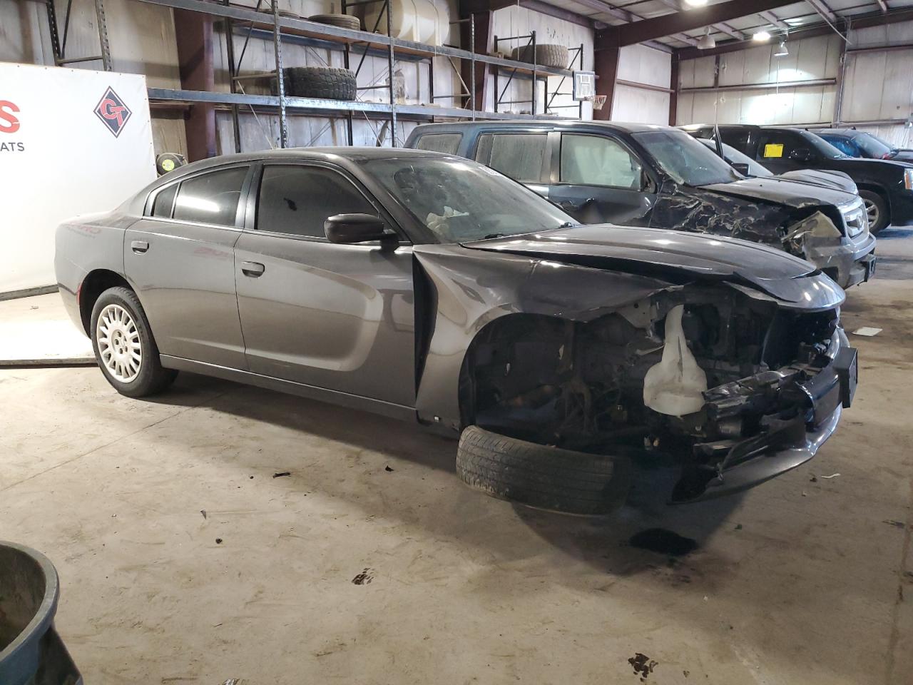 2019 Dodge Charger VIN 2C3CDXKT9KH647811 Copart auction photo, front end / undercarriage damage thumbnail 4