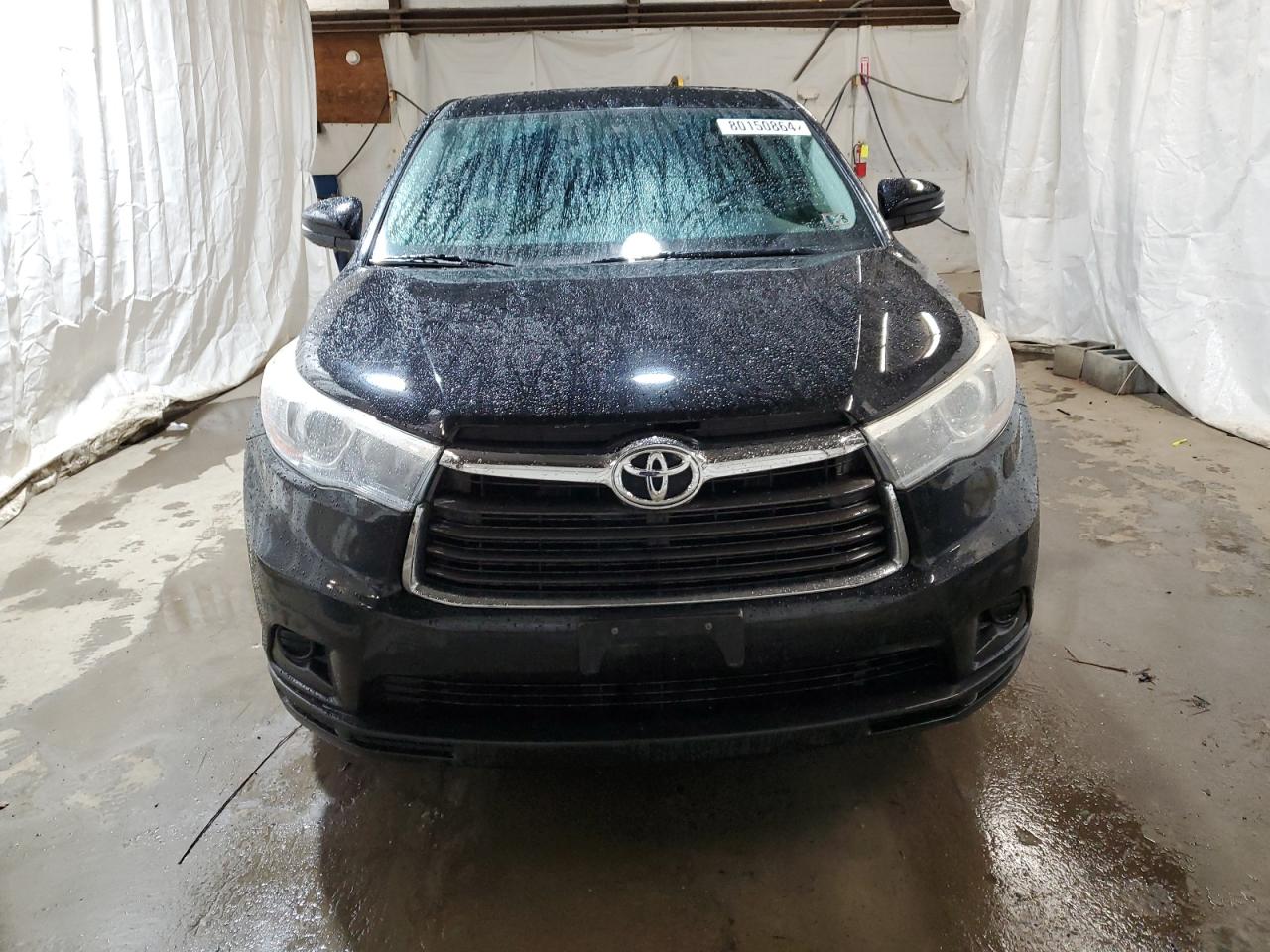 2015 Toyota Highlander VIN 5TDBKRFH7FS139424 Copart auction photo, rear end damage thumbnail 5