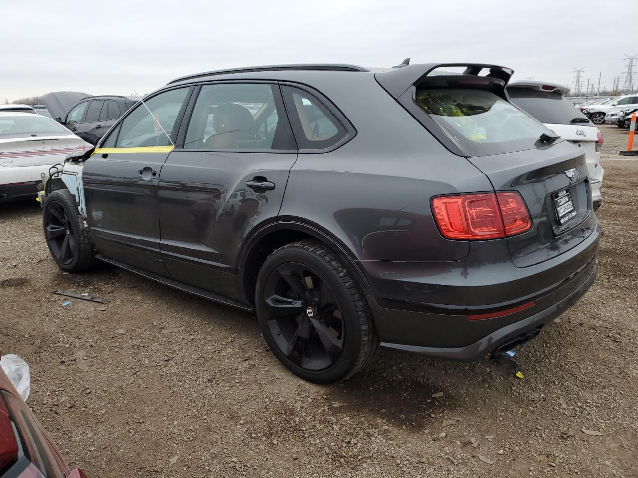 2019 Bentley Bentayga VIN SJAAM2ZV3KC027120 Copart auction photo, front end / side damage thumbnail 2