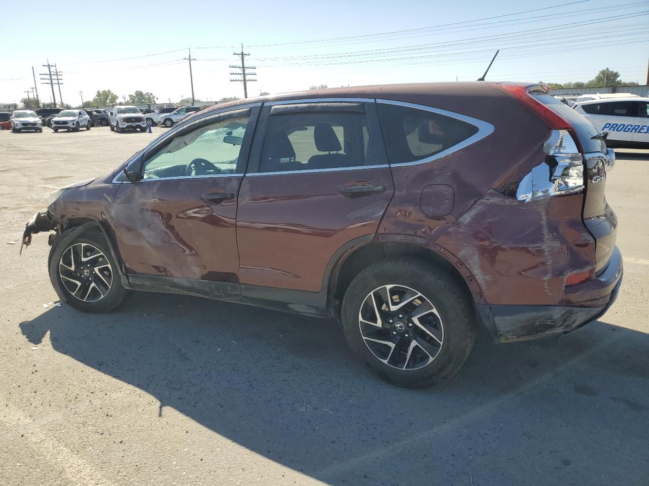 2016 Honda CR-V VIN 2HKRM4H45GH694837 Copart auction photo, undercarriage / front end damage thumbnail 2