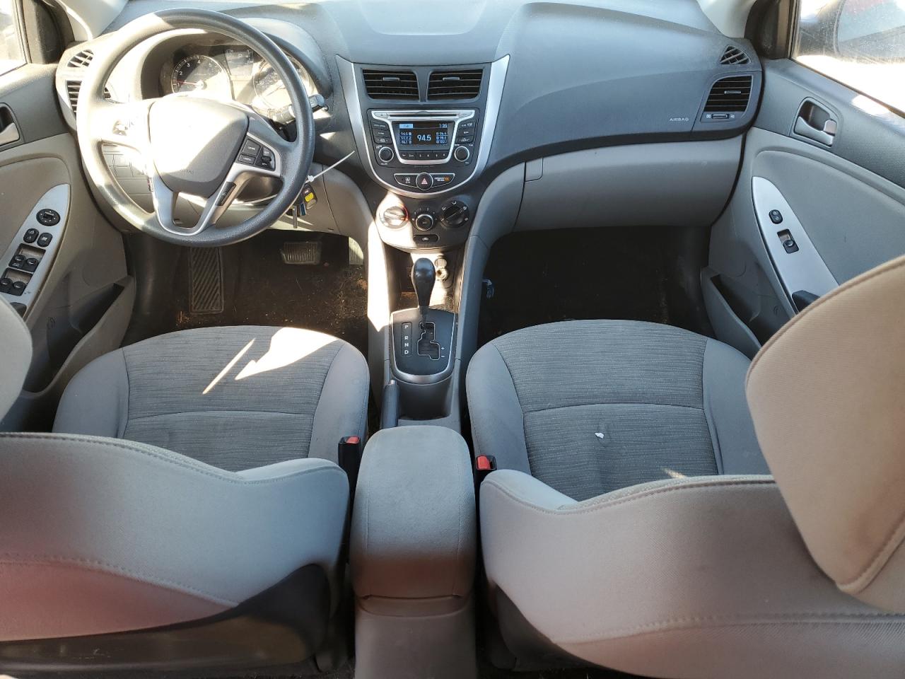 2017 Hyundai Accent VIN KMHCT4AE5HU358765 Copart auction photo, all over damage thumbnail 8