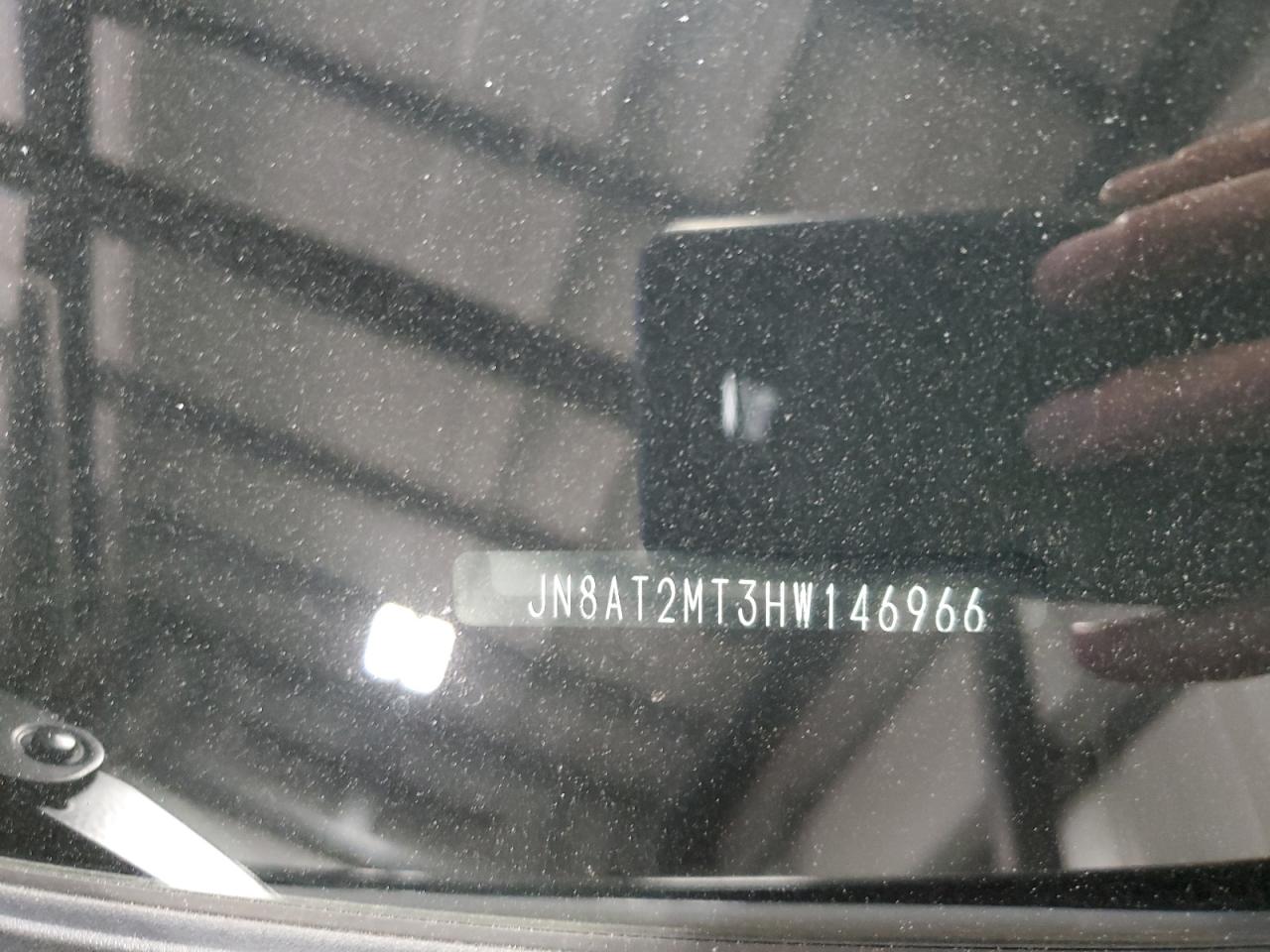 2017 Nissan Rogue VIN JN8AT2MT3HW146966 Copart auction photo, side / rear end damage thumbnail 13