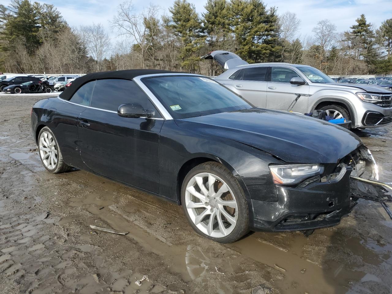 2013 Audi A5 VIN WAULFAFH9DN007761 Copart auction photo, front end / minor dent/scratches damage thumbnail 4