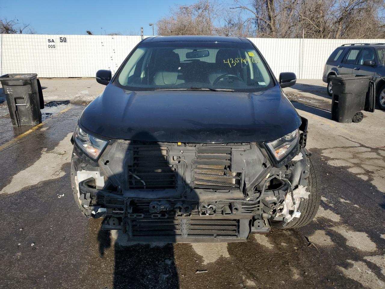 2018 Ford Edge VIN 2FMPK3K93JBB74887 Copart auction photo, undercarriage / front end damage thumbnail 5