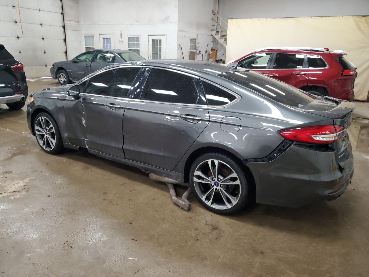 2019 Ford Fusion VIN 3FA6P0D94KR261090 Copart auction photo, all over damage thumbnail 2