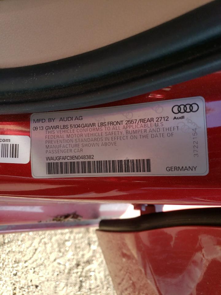 2014 Audi A6 VIN WAUGFAFC9EN048382 Copart auction photo, front end / rear end damage thumbnail 14