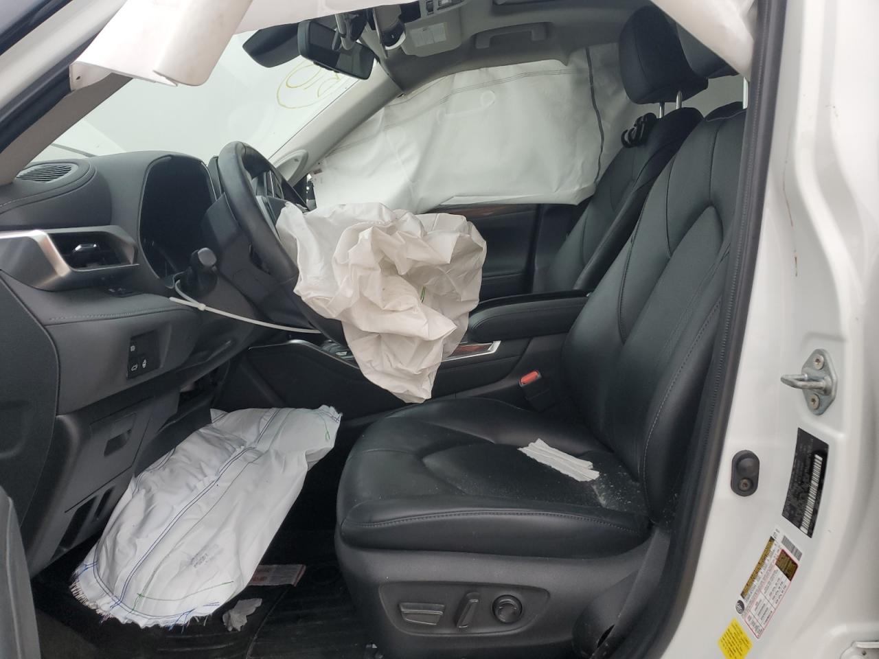 2022 Toyota Highlander VIN 5TDYZRAH5NS098920 Copart auction photo, front end / side damage thumbnail 7