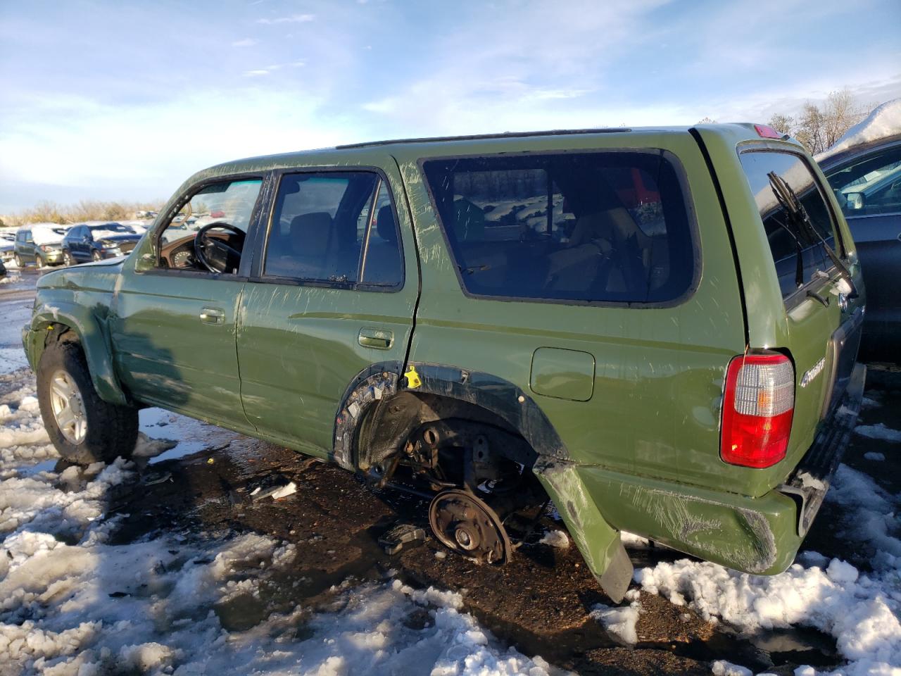 2000 Toyota 4Runner VIN JT3HN86R6Y0310601 Copart auction photo, side / hail damage thumbnail 2