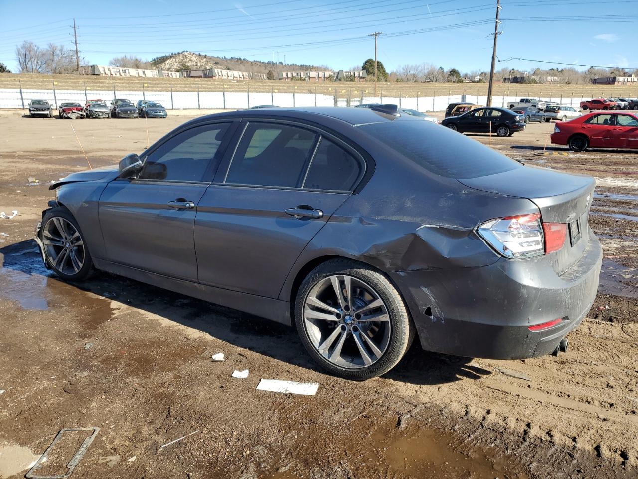 2013 BMW 3er VIN WBA3B3C53DF533458 Copart auction photo, front end / rear end damage thumbnail 2