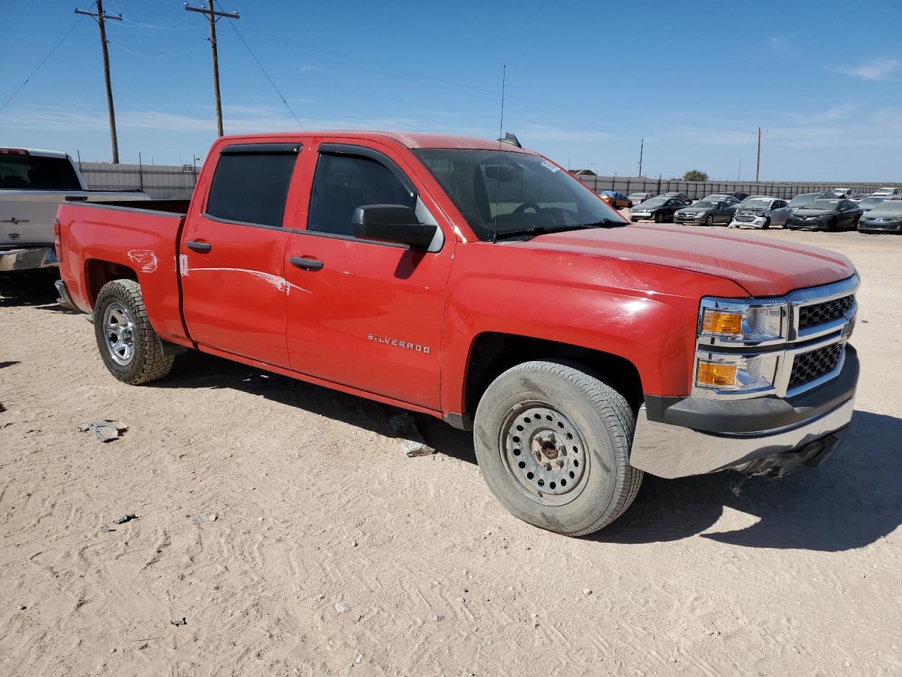 2015 Chevrolet Silverado VIN 3GCPCPECXFG422590 Copart auction photo, all over damage thumbnail 4