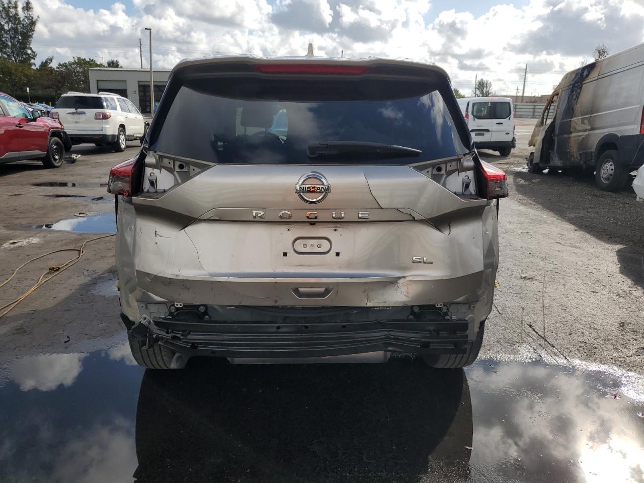 2021 Nissan Rogue VIN JN8AT3CA3MW018937 Copart auction photo, rear end damage thumbnail 6