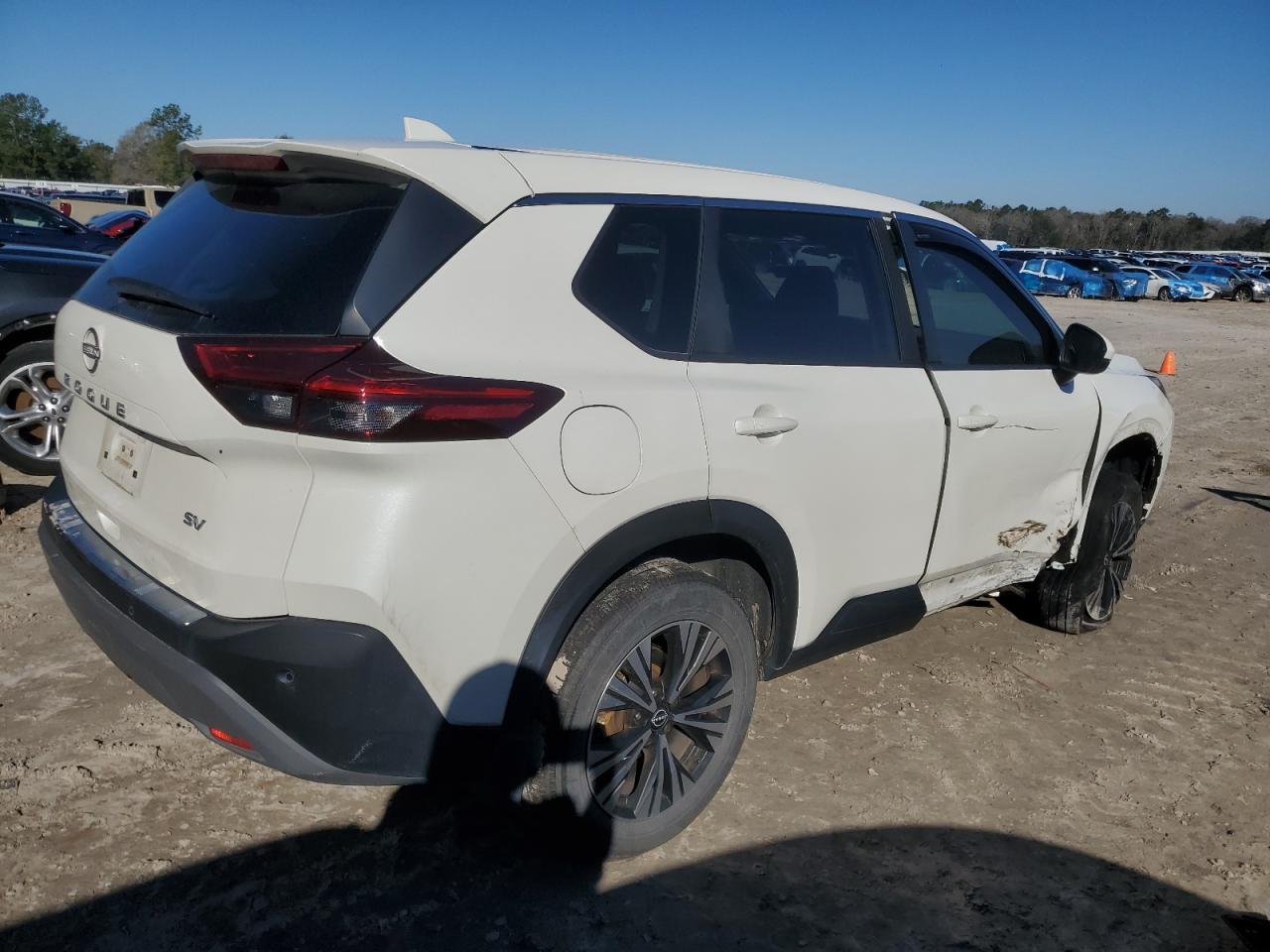 2023 Nissan Rogue VIN JN8BT3BA8PW404151 Copart auction photo, side / front end damage thumbnail 3