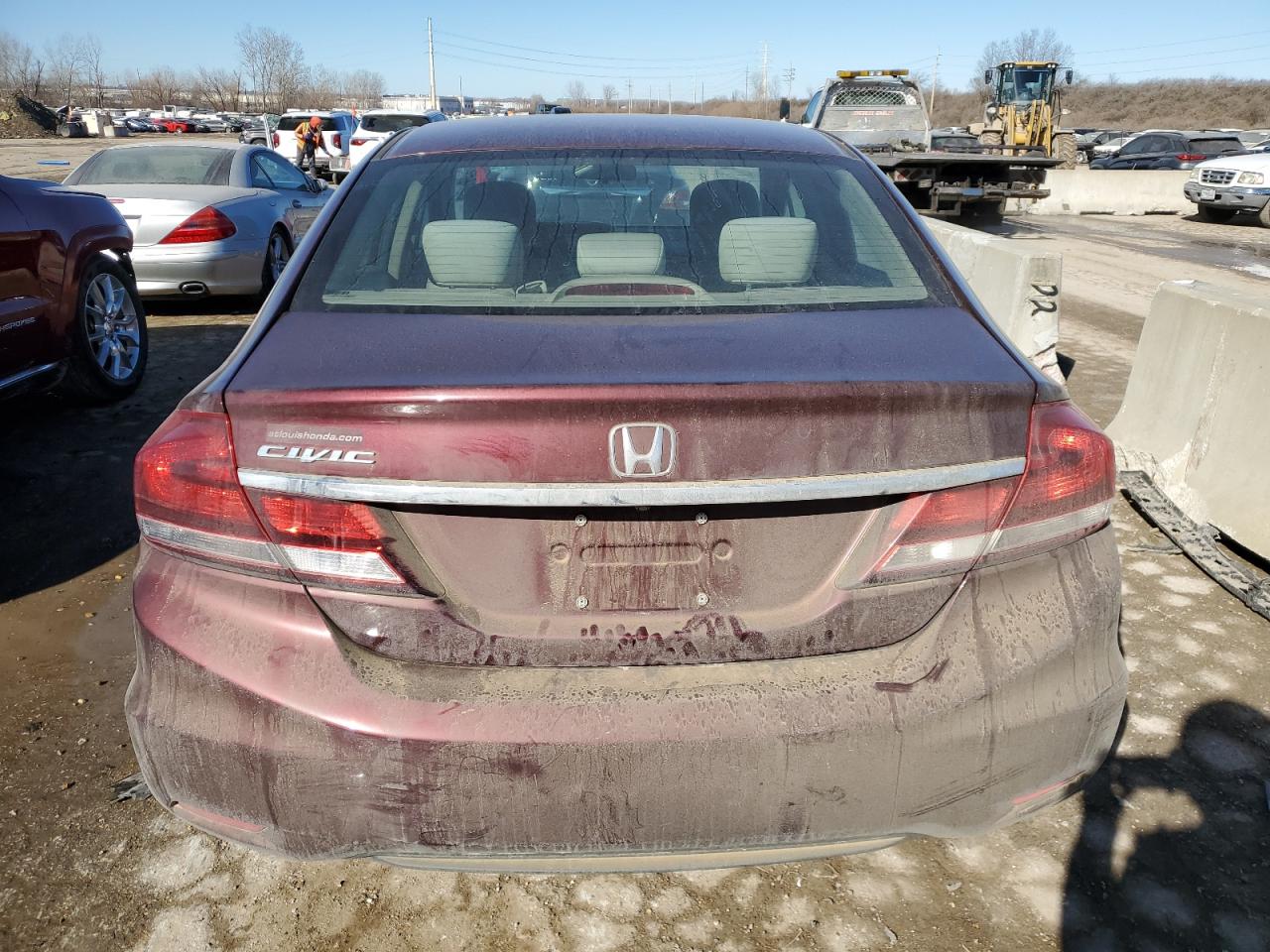2015 Honda Civic VIN 19XFB2F56FE112157 Copart auction photo, front end damage thumbnail 6