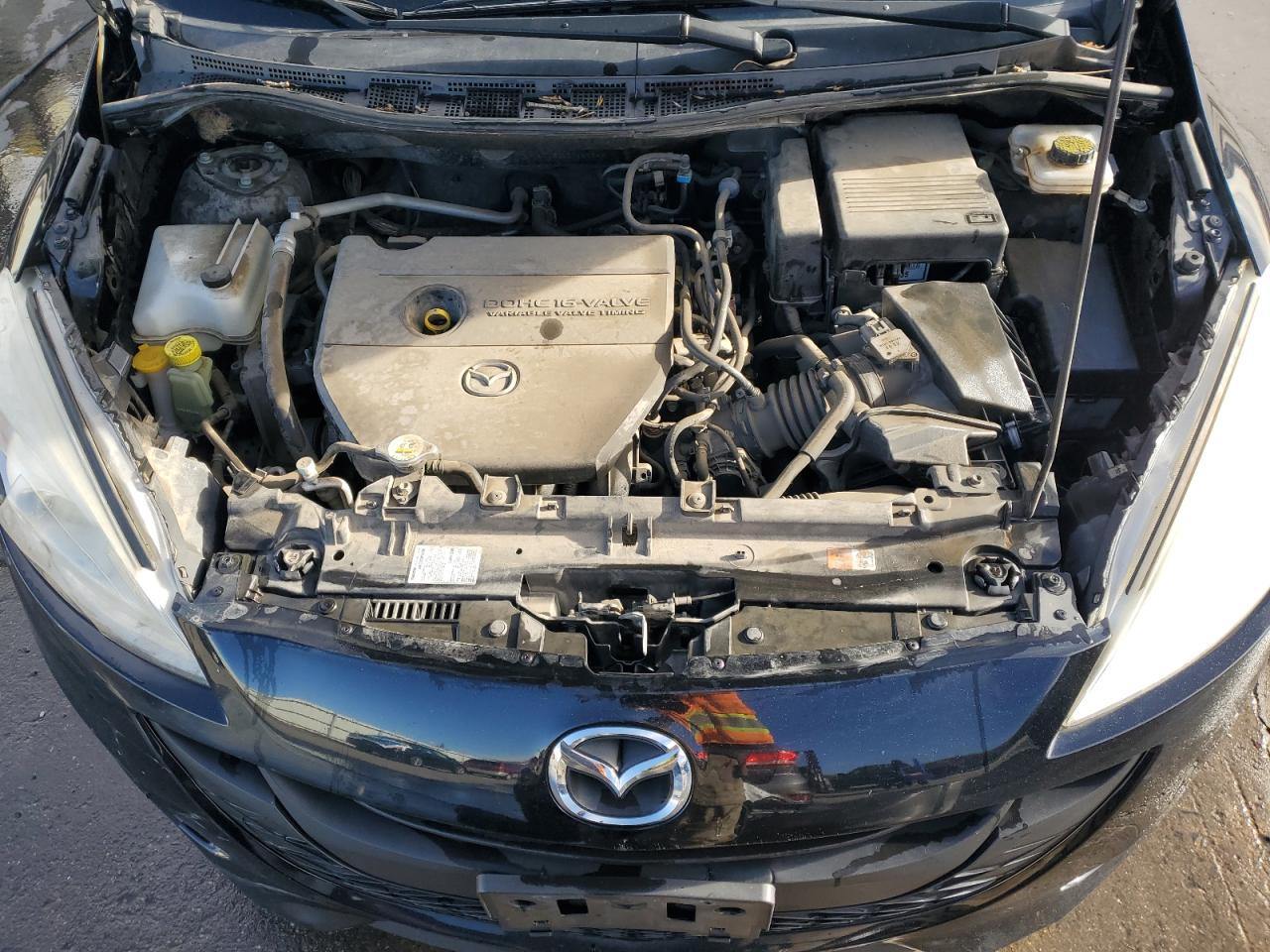 2013 Mazda 5 VIN JM1CW2BL1D0160845 Copart auction photo, rear end / hail damage thumbnail 12