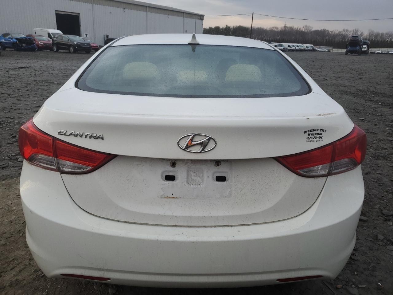 2013 Hyundai Elantra VIN 5NPDH4AE3DH231320 Copart auction photo, front end / side damage thumbnail 6