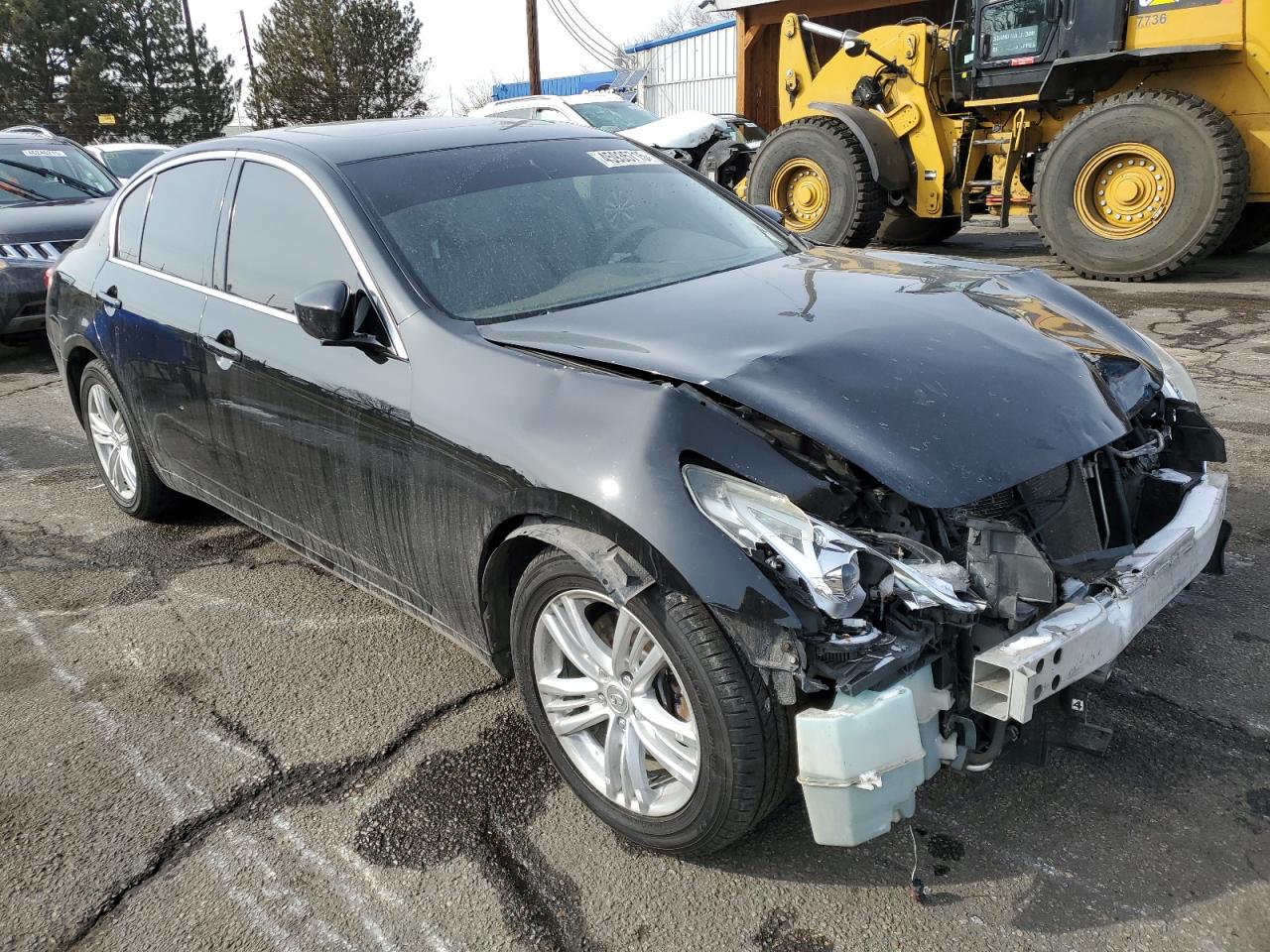 2012 Infiniti G VIN JN1CV6AR5CM671498 Copart auction photo, front end damage thumbnail 4