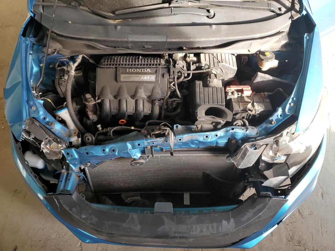 2010 Honda Insight VIN JHMZE2H78AS022323 Copart auction photo, all over damage thumbnail 12