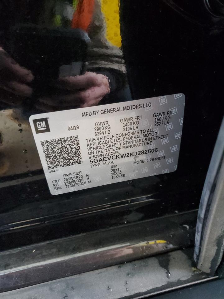 2019 Buick Enclave VIN 5GAEVCKW2KJ282506 Copart auction photo, front end damage thumbnail 15