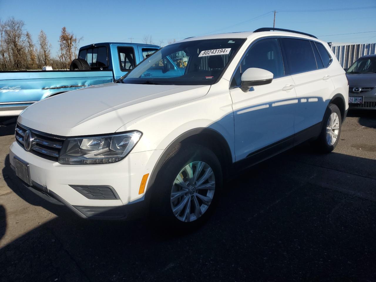 2019 Volkswagen Tiguan VIN 3VV2B7AX8KM082214 - Copart auction photo