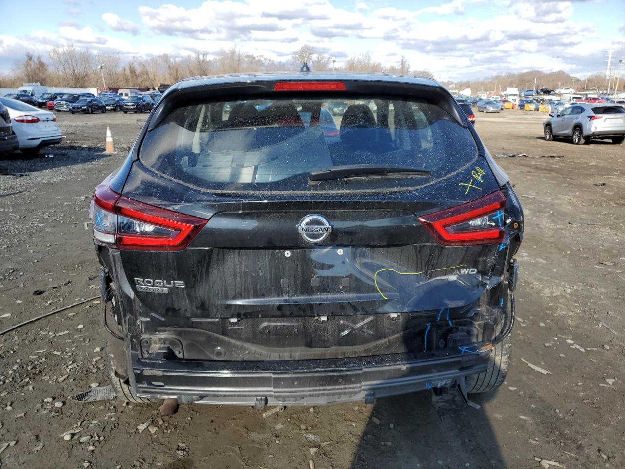 2020 Nissan Rogue VIN JN1BJ1CW3LW647928 Copart auction photo, rear end / minor dent/scratches damage thumbnail 6