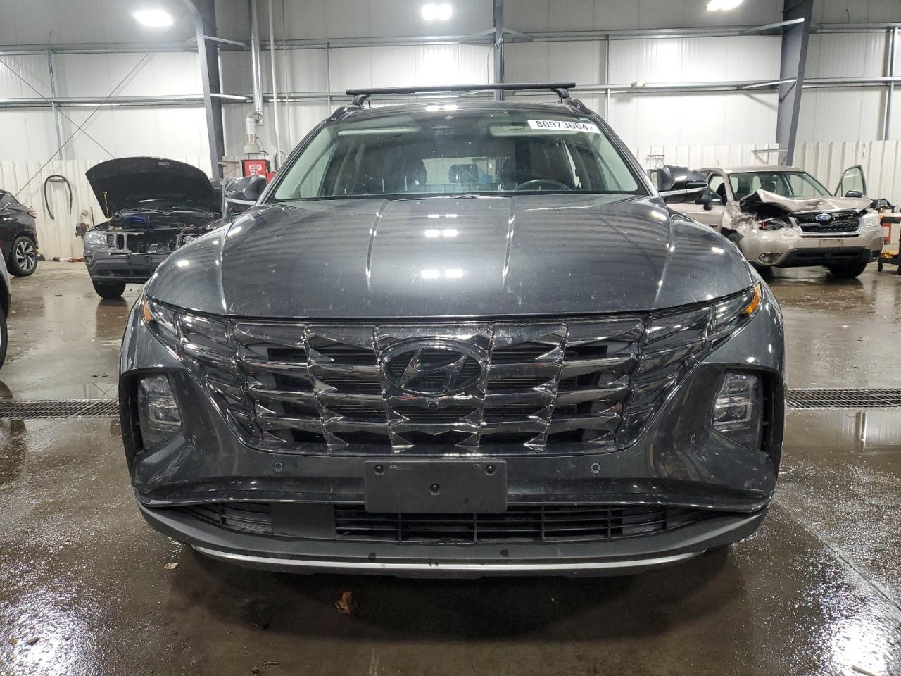 2022 Hyundai Tucson VIN 5NMJECAE1NH137408 Copart auction photo, vandalism damage thumbnail 5