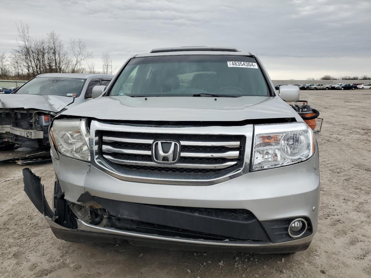 2013 Honda Pilot VIN 5FNYF3H91DB005852 Copart auction photo, front end damage thumbnail 5