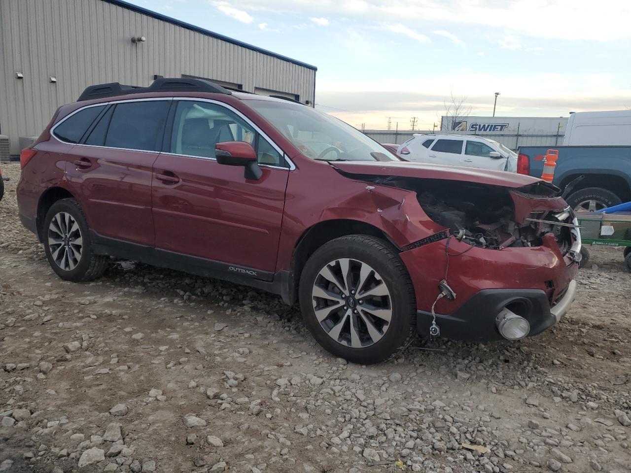 2017 Subaru Outback VIN 4S4BSENC0H3436971 Copart auction photo, front end damage thumbnail 4