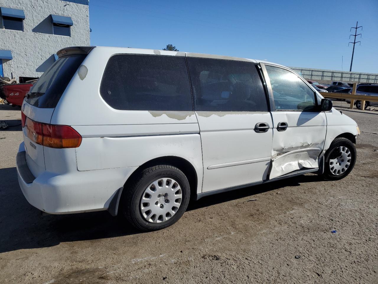 2003 Honda Odyssey VIN 5FNRL18573B116337 Copart auction photo, front end / side damage thumbnail 3