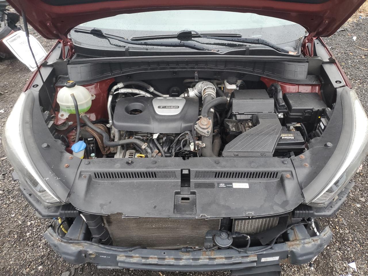 2016 Hyundai Tucson VIN KM8J3CA23GU238307 Copart auction photo, front end damage thumbnail 12